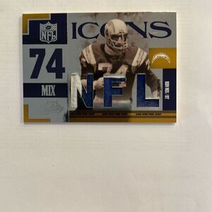 NFL Icons Card with Blue, Gold, and White Accents Ron mix Jersey 19/25 mint